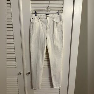 J. Crew Factory White 10” High Rise Skinny Jean